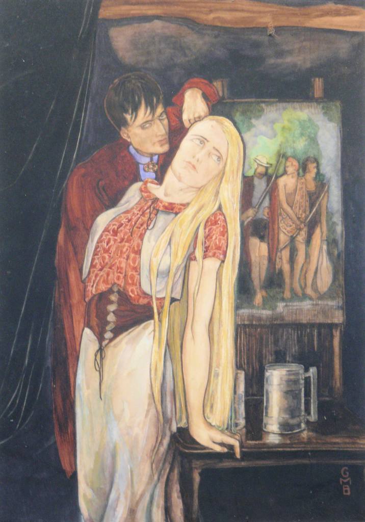 Gladys Black (1895-?) Deidre of the Sorrows (John Synge) 37 x 26cm